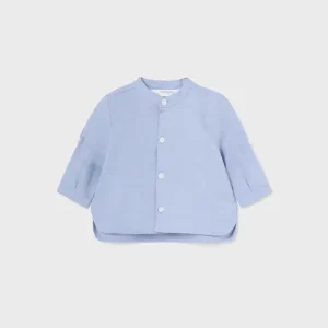 Camicia manica lunga collo coreano neonato mayoral art. 24-01195-22