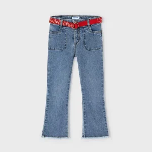 Pantalone jeans svasato Better Cotton bambina mayoral art. 24-03534-026