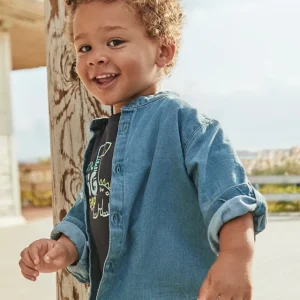 Camicia manica lunga jeans neonato mayoral art. 25-01118-010