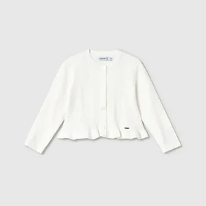 Cardigan tricot volant neonata mayoral art. 25-01398-033