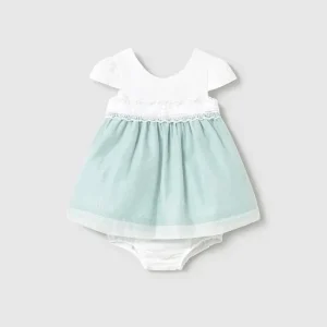 Vestito con copri pannolino cerimonia neonata mayoral art. 25-01857-019