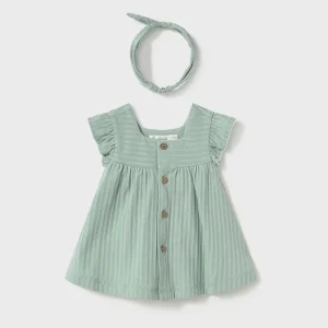 Vestito bottoni con fascia neonata mayoral art. 25-01866-035