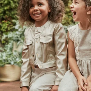 Giacca ecopelle metallizzata bambina mayoral art. 25-03404-017