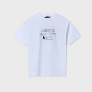 Maglietta scritta ricamo ragazzo mayoral art. 25-06010-016