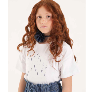 T-shirt con strass ragazza naida art. 25-0222-040