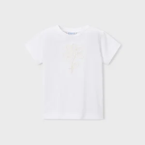 Maglietta basic fiore bambina mayoral art. 26-00174-062