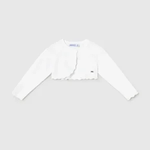 Cardigan bolero basic tricot neonata mayoral art. 26-00306-086