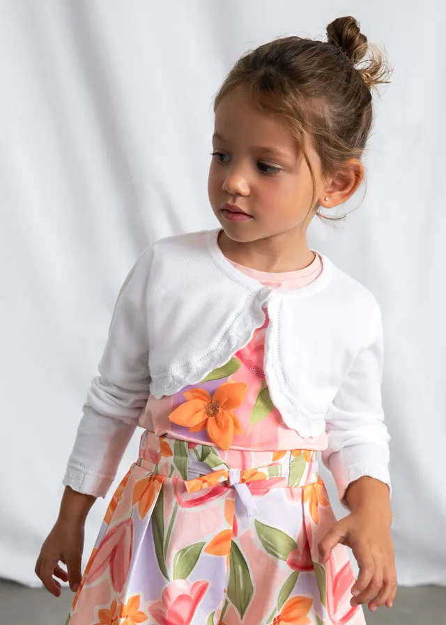 Cardigan tricot basic bambina mayoral art. 26-00320-079