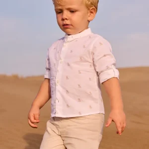 Bermuda in lino elegante neonato mayoral art. 26-01215-047