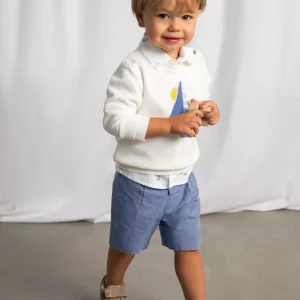 Bermuda in lino elegante neonato mayoral art. 26-01215-048