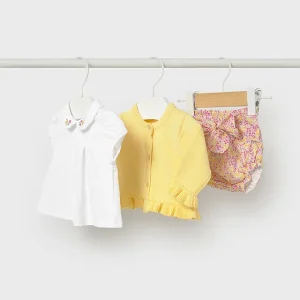 Completo 3 pezzi tricot neonata mayoral art. 26-01287-051