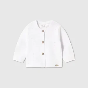 Cardigan tricot bottoni neonata mayoral art. 26-01305-075