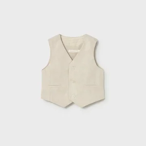 Gilet elegante in lino neonato mayoral art. 26-01312-014