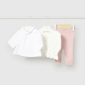 Completo 3 pezzi tricot neonata mayoral art. 26-01507-084