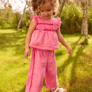 Completo con volant pantalone e blusa neonata mayoral art. 26-01514-010