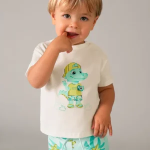 Completo costume e maglietta protezione solare neonato mayoral art. 26-01661-077