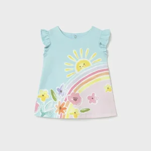 Vestito punto stampato neonata mayoral art. 26-01810-023