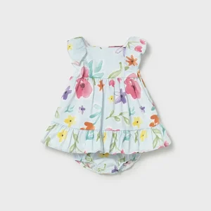 Vestito con copripannolino stampato neonata mayoral art. 26-01812-023