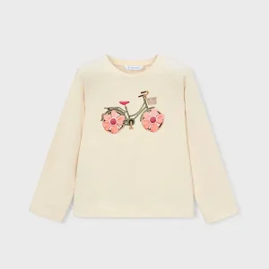 Maglietta manica lunga bicicletta bambina mayoral art. 26-03019-010