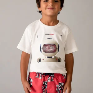 Maglietta interattiva robot bambino mayoral art. 26-03065-039