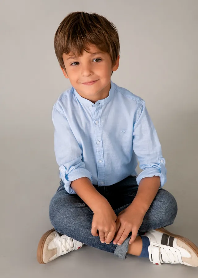 Camicia manica lunga colletto alla correana bambino mayoral art. 26-03118-031