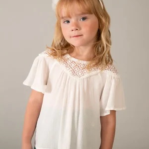 Blusa combinata guipur bambina mayoral art. 26-03197-034