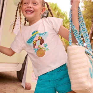 Completo shorts volant e maglietta stampata bambina mayoral art. 26-03231-074