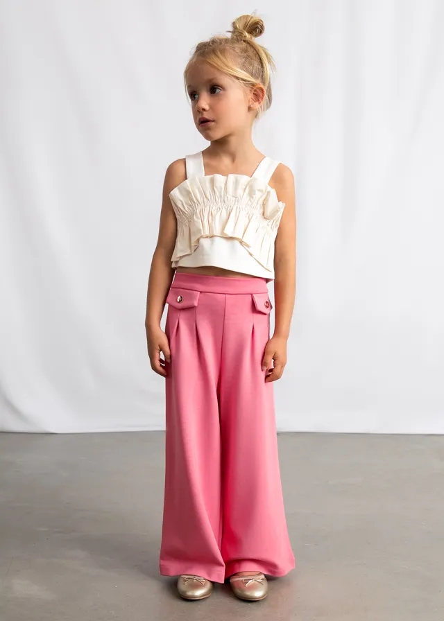 Pantalone lungo punto roma bambina mayoral art. 26-03584-011