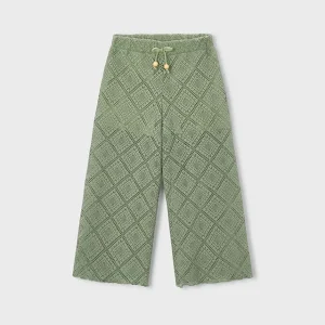 Pantalone lungo ricamato bambina mayoral art. 26-03591-089