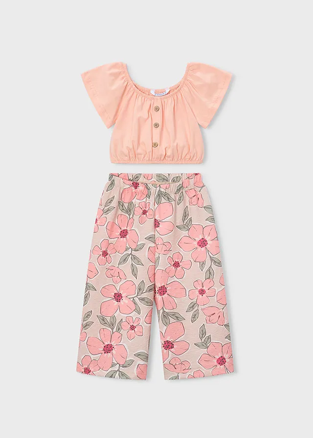 Completo pantalone stampato e top bambina mayoral art. 26-03597-071 - immagine 4