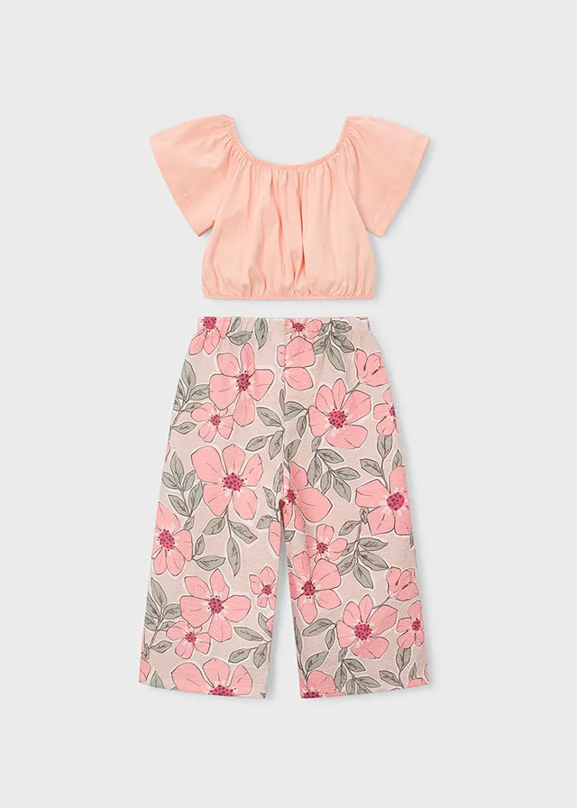 Completo pantalone stampato e top bambina mayoral art. 26-03597-071 - immagine 5