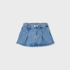 Gonna jeans con pieghe bambina mayoral art. 26-03905-027