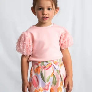 Gonna pantalone con pieghe pantalone bambina mayoral art. 26-03906-070