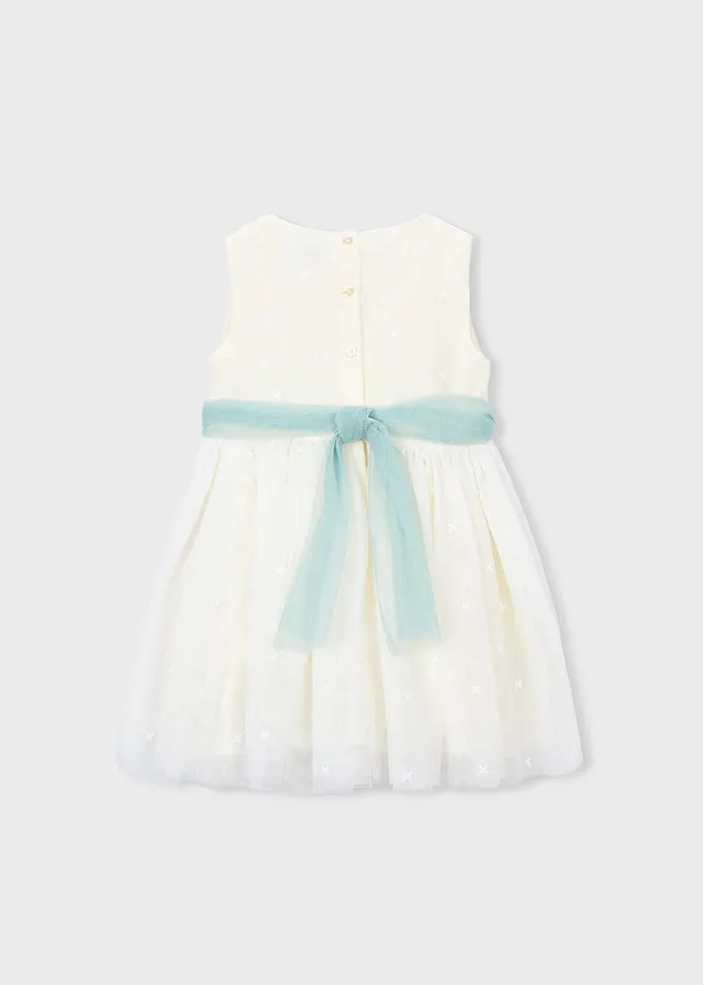 Vestito cerimonia tulle ricamato bambina mayoral art. 26-03919-042 - immagine 6