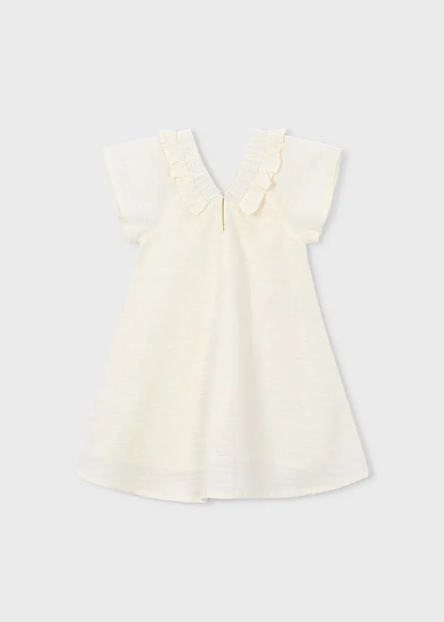 Vestito in lino fiori bambina mayoral art. 26-03931-028 - immagine 6