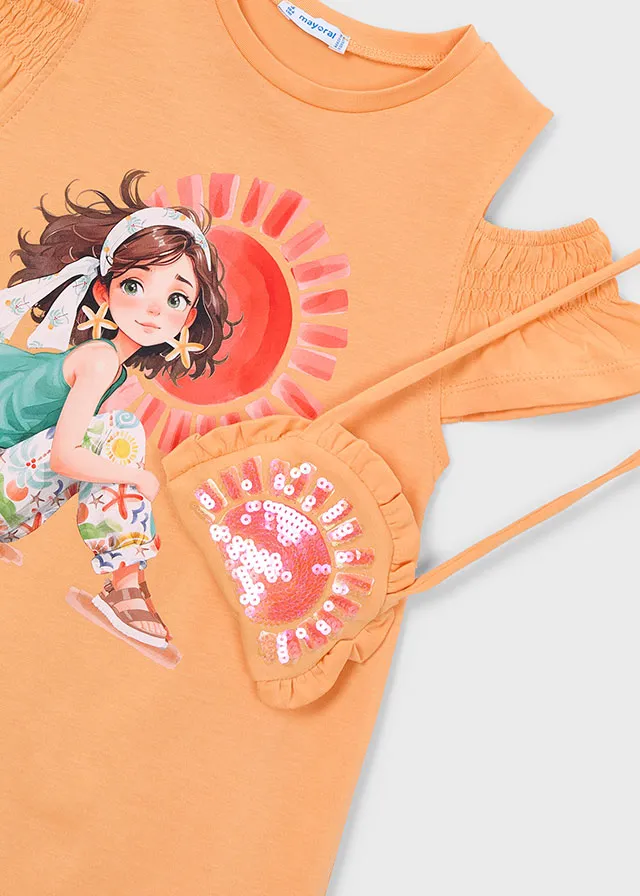 Vestito con borsa bambina mayoral art. 26-03941-010 - immagine 7