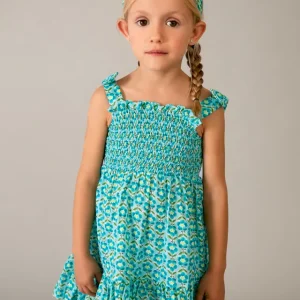 Vestito stampato con fascia abbinata bambina mayoral art. 26-03942-053