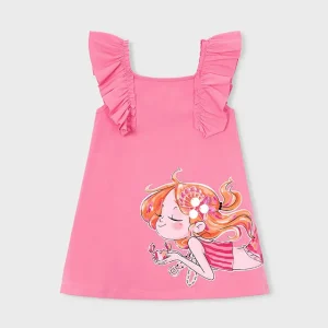 Vestito punto volant bambina mayoral art. 26-03943-017