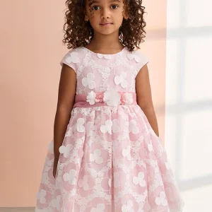 Abito organza ricamato bambina Abel & lula art. 26-05032-006