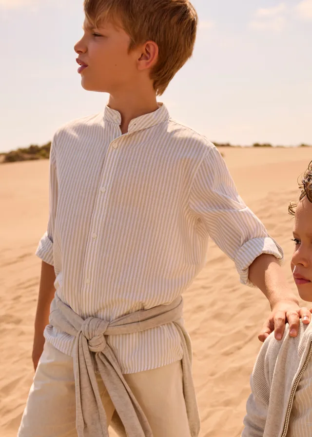 Camicia manica lunga colletto alla coreana ragazzo mayoral art. 26-06176-012