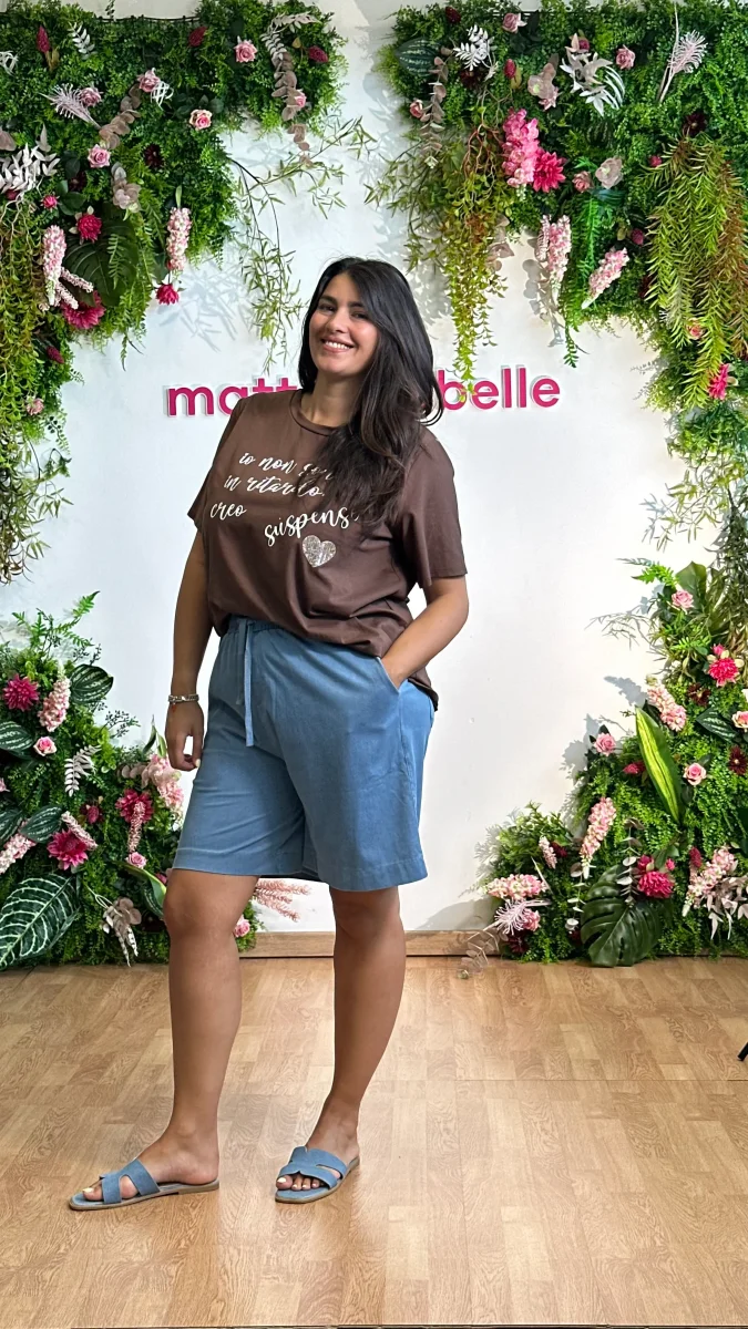 Bermuda Elisa denim chiaro - immagine 3