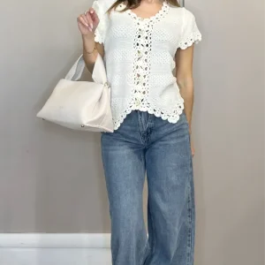 Maglia Crochet Cuori