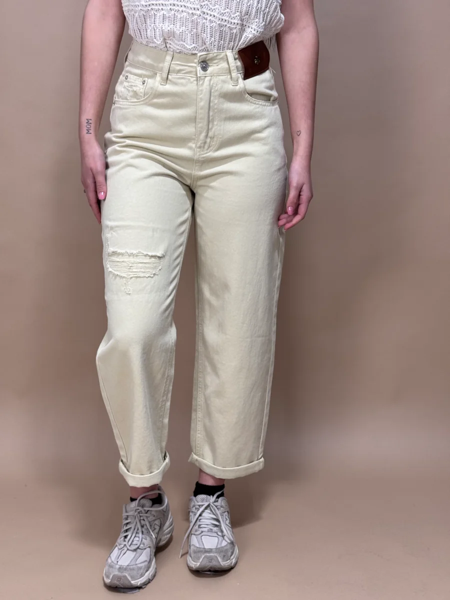 JEANS ARIELLE GIALLO