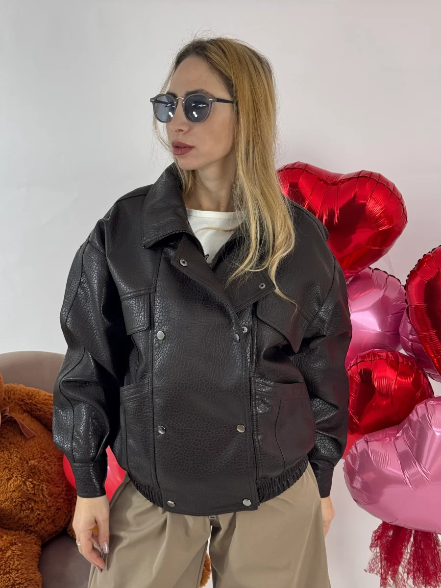 BOMBER ECOPELLE CHOCO KATE - immagine 6