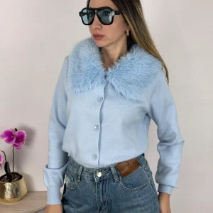 CARDIGAN ARIELLE AZZURRO