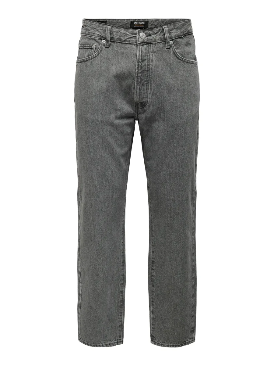ONLY & SONS ONSTYE LOOSE TAPE JEANS - Col. grigio - immagine 3