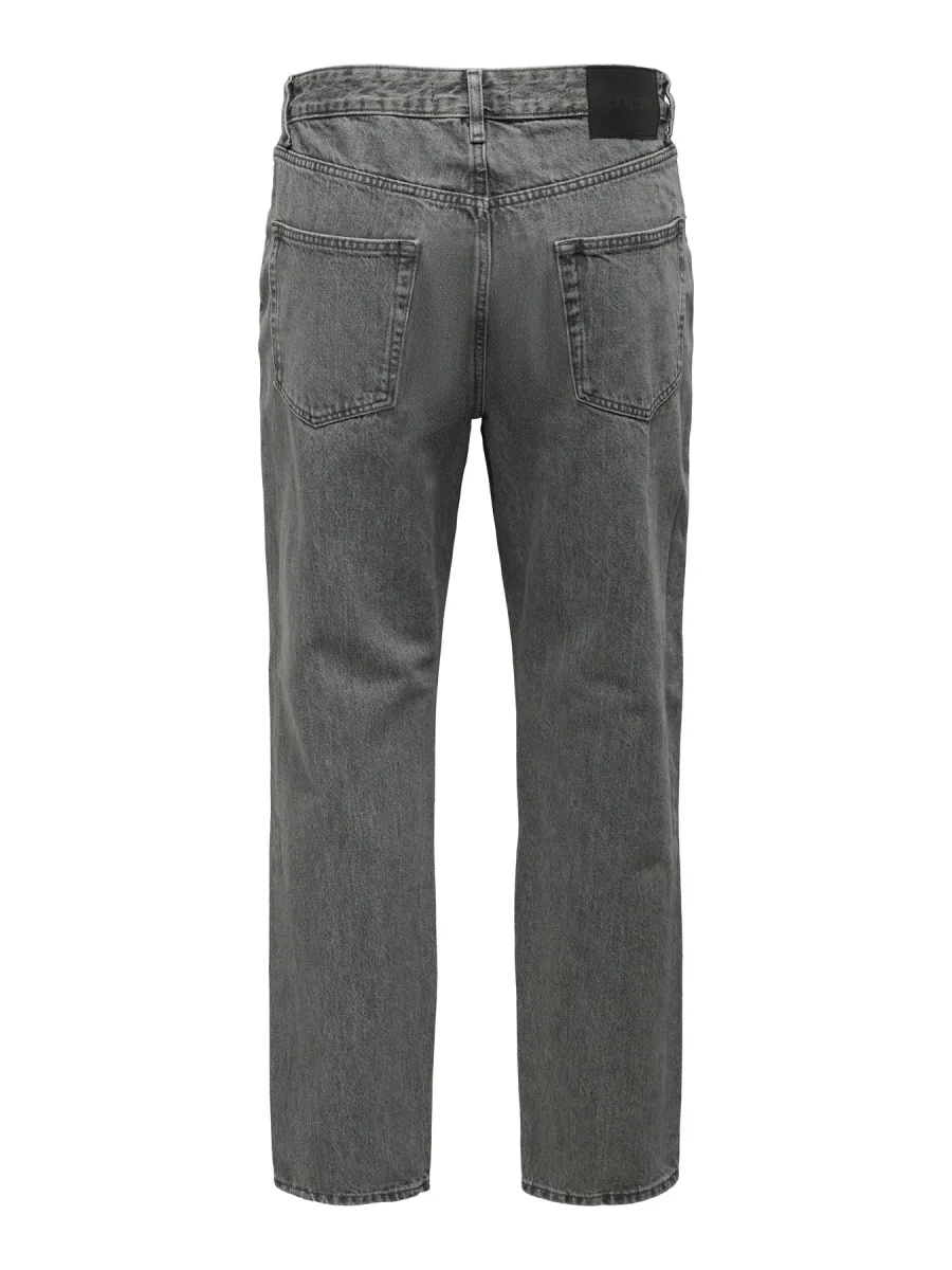 ONLY & SONS ONSTYE LOOSE TAPE JEANS - Col. grigio - immagine 8