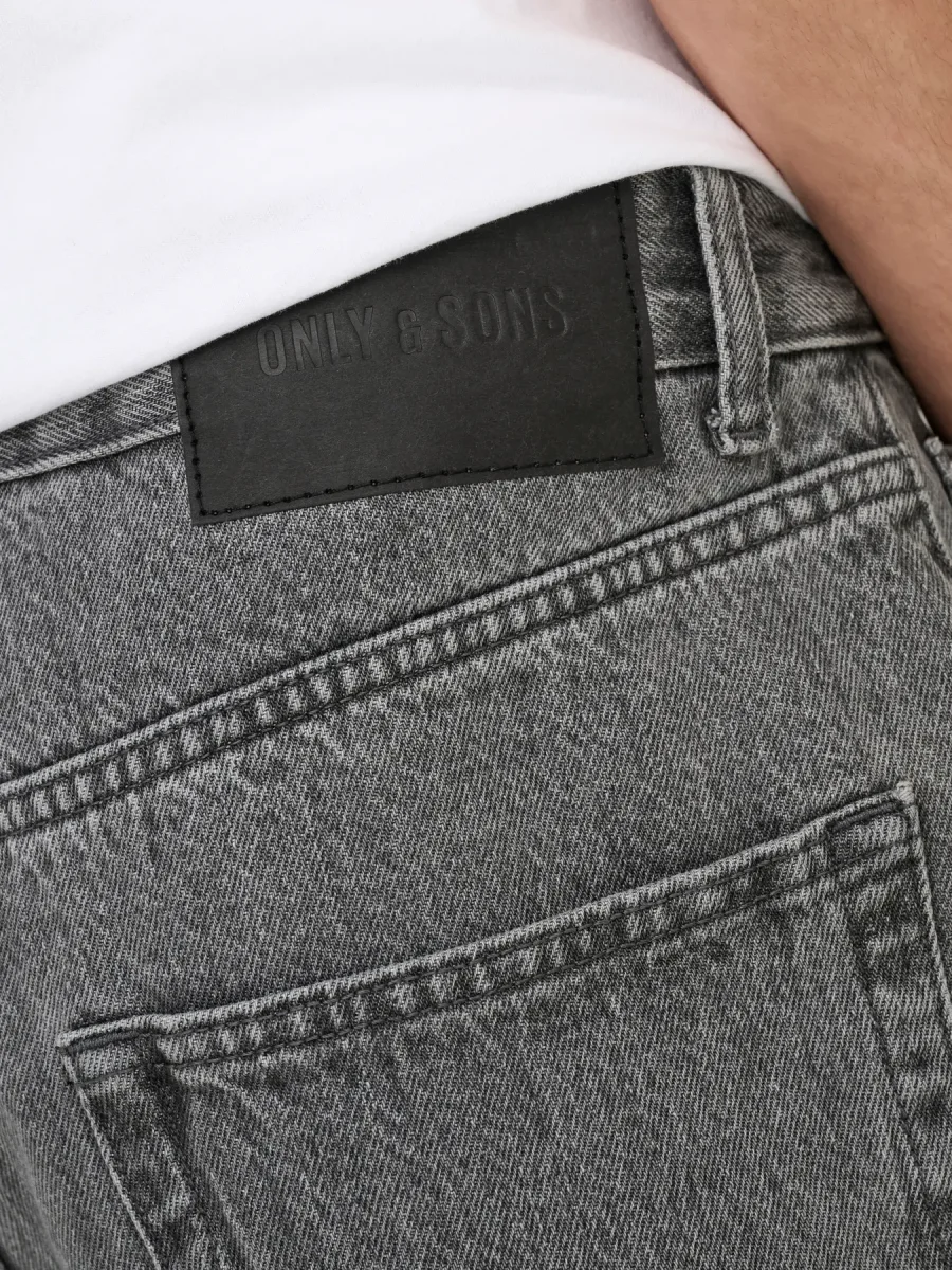 ONLY & SONS ONSTYE LOOSE TAPE JEANS - Col. grigio - immagine 4