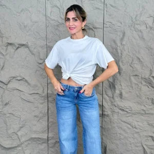 Jeans wide leg vita bassa Lara