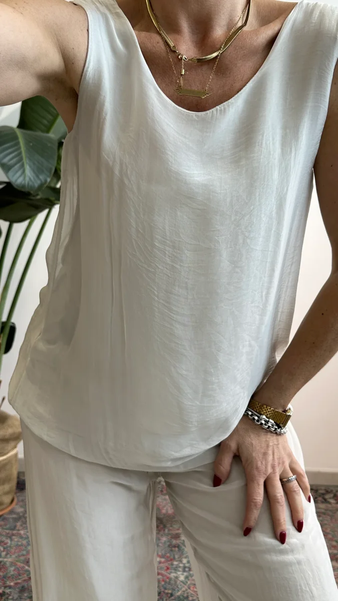 Top Lalla misto seta - immagine 3